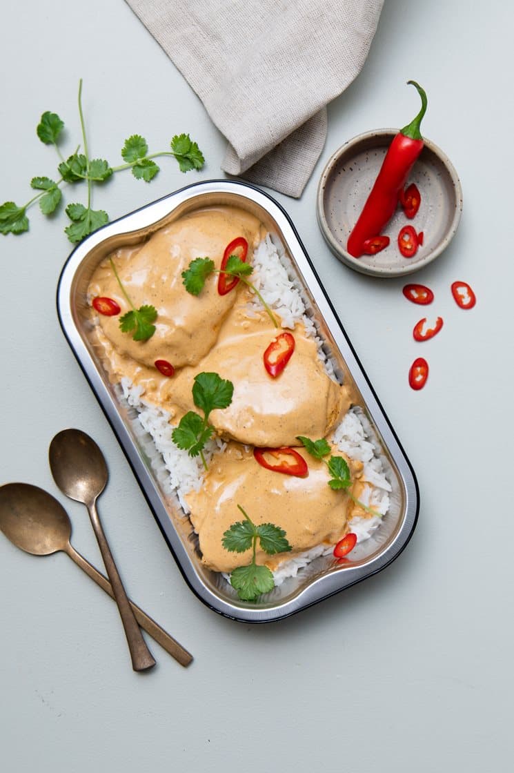 Ovnklar Tikka Masala med blomkål